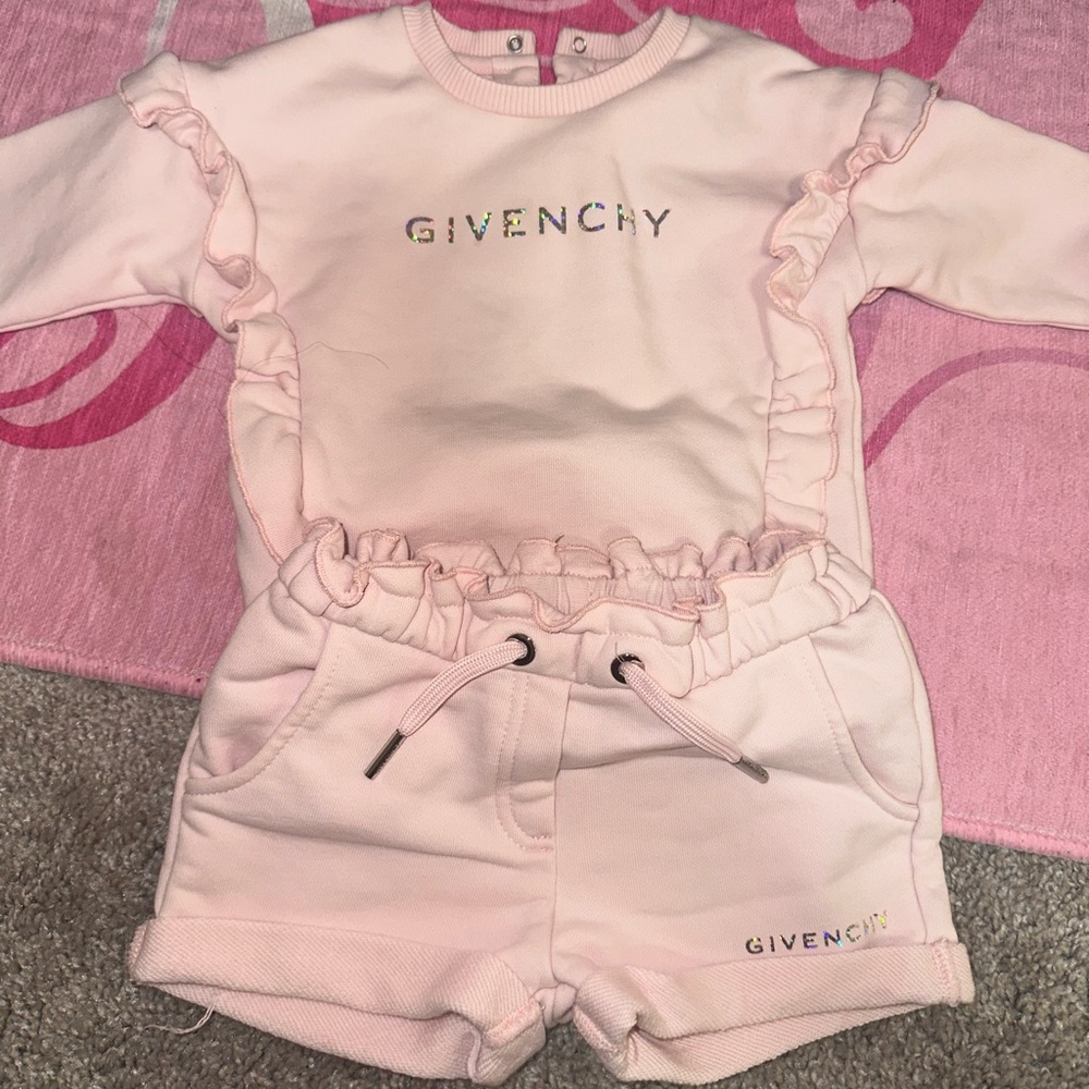 Givenchy Baby Long Sleeve Top, Shorts